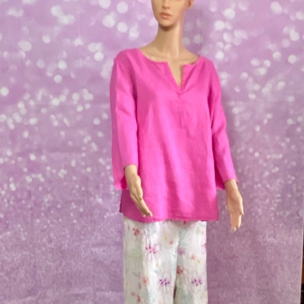 100% Linen 2 piece pants outfit - Picture 1 of 16